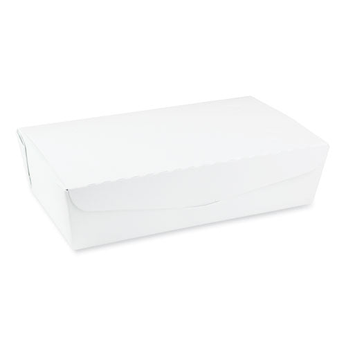 Pactiv EarthChoice OneBox Paper Box, 77 oz, 9 x 4.85 x 2.7, White, 162-Carton NOB04SW