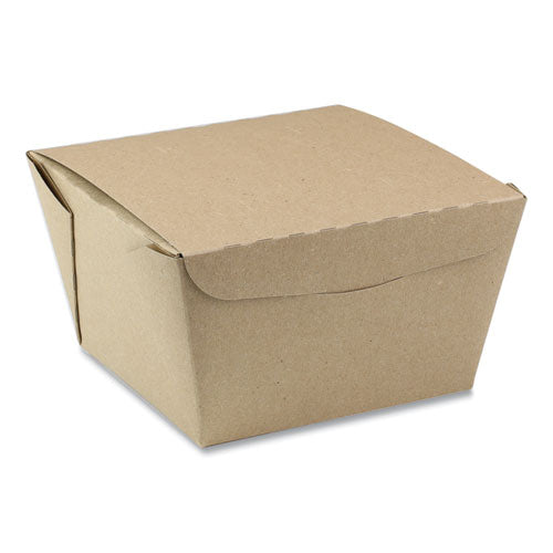 Pactiv EarthChoice OneBox Paper Box, 46 oz, 4.5 x 4.5 x 3.25, Kraft, 200-Carton NOB08KEC