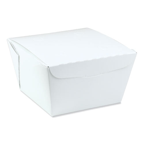 Pactiv EarthChoice OneBox Paper Box, 46 oz, 4.5 x 4.5 x 3.25, White, 200-Carton NOB08W