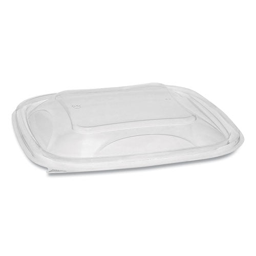 Pactiv EarthChoice PET Container Lids, For 24-32 oz Container Bases, 7.38 x 7.38 x 0.82, Clear, 300-Carton SACLD07