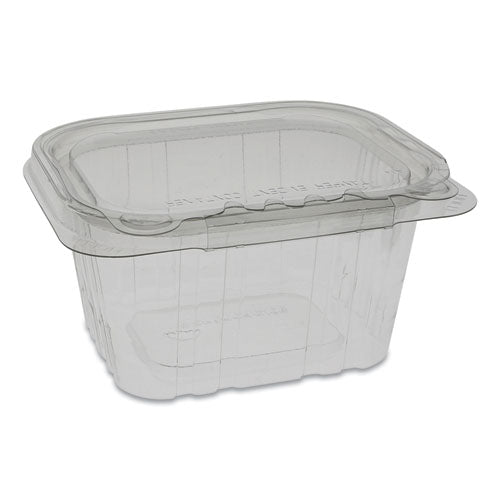 Pactiv EarthChoice Tamper Evident Deli Container, 16 oz, 5.38 x 4.5 x 2.63, Clear, 304-Carton TEHL5X416