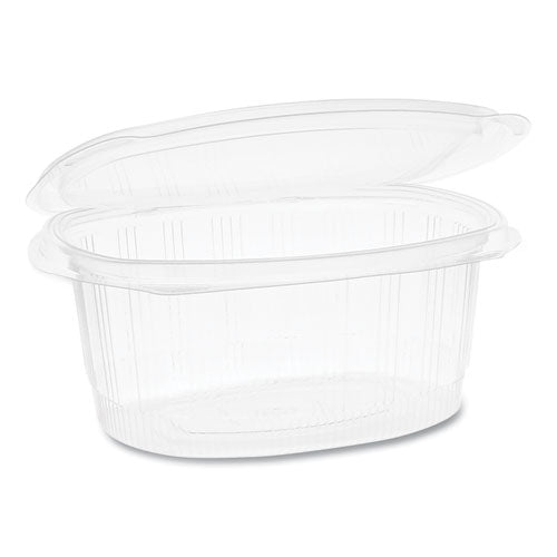 Pactiv EarthChoice PET Hinged Lid Deli Container, 32 oz, 7.31 x 5.88 x 3.25, Clear, 280-Carton YCA910320000