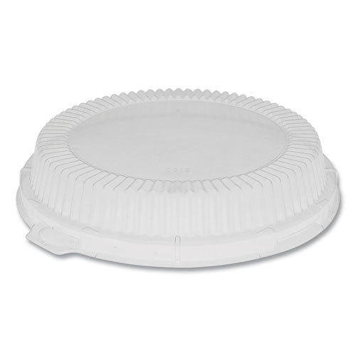 Pactiv OPS ClearView Dome-Style Lid with Tabs for Meadoware Plates, Fluted, 8.88 x 8.88 x 0.75, Clear, 504-Carton YCI800120000