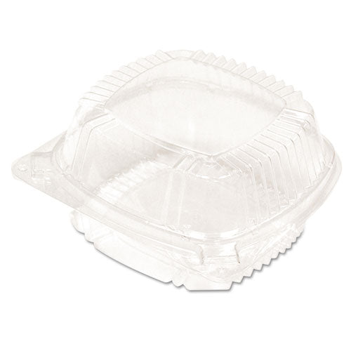 Pactiv ClearView SmartLock Food Containers, Hoagie Container, 11 oz, 5.25 x 5.25 x 2.5, Clear, 375-Carton YCI810500000