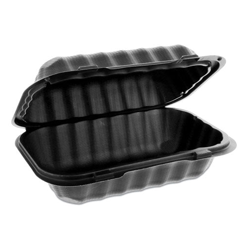 Pactiv EarthChoice SmartLock Microwavable Hinged Lid Containers, 9 x 6 x 3.25, Black, 270-Carton YCNB809610000