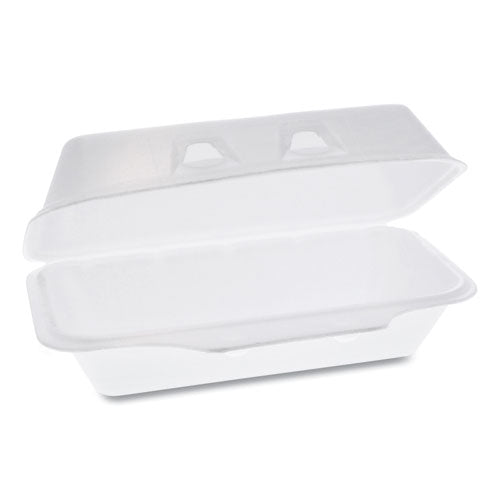 Pactiv SmartLock Foam Hinged Containers, Medium, 8.75 x 4.5 x 3.13, White, 440-Carton YHLW01840000