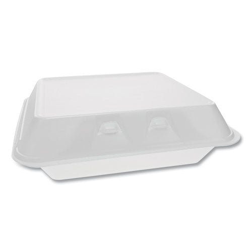 Pactiv SmartLock Foam Hinged Containers, X-Large, 9.5 x 10.5 x 3.25, White, 250-Carton YHLW10010000