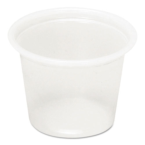 Pactiv Plastic SoufflÃ© Cups, 1 oz, Translucent, 200-Sleeve, 25 Sleeves-Carton YS100