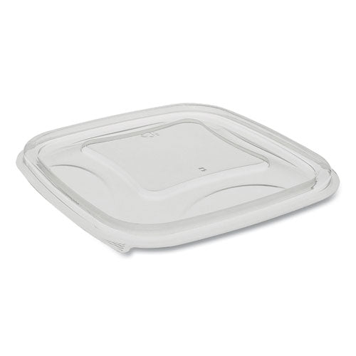 Pactiv EarthChoice Recycled Plastic Square Flat Lids, 5.5 x 5.5 x 0.75, Clear, 504-Carton YSACLF05