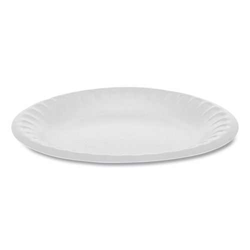 Pactiv Unlaminated Foam Dinnerware, Plate, 6" dia, White, 1,000-Carton YTH100060000