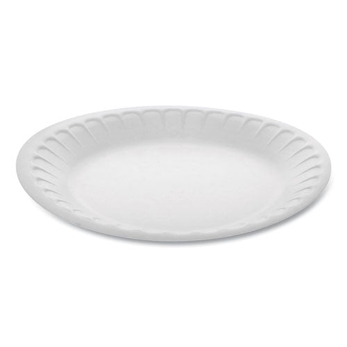 Pactiv Unlaminated Foam Dinnerware, Plate, 7" dia, White, 900-Carton YTH100070000