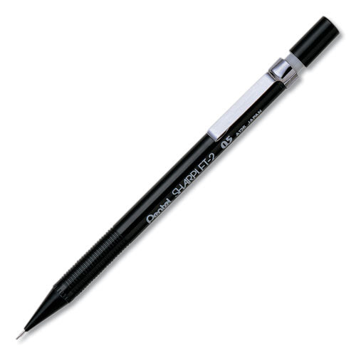Pentel Sharplet-2 Mechanical Pencil, 0.5 mm, HB (#2.5), Black Lead, Black Barrel A125A