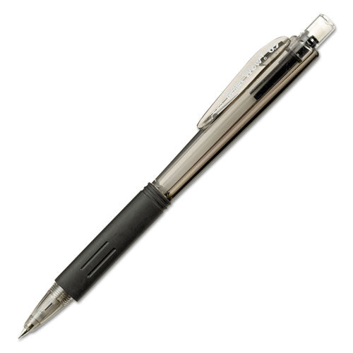 Pentel Wow! Pencils, 0.5 mm, HB (#2.5), Black Lead, Black Barrel AL405A