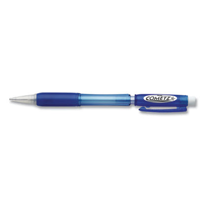 Pentel Cometz Mechanical Pencil, 0.9 mm, HB (#2.5), Black Lead, Blue Barrel, Dozen AX119C