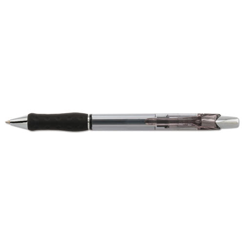 Pentel R.S.V.P. Super RT Ballpoint Pen, Retractable, Medium 0.7 mm, Black Ink, Black Barrel, Dozen BX477A