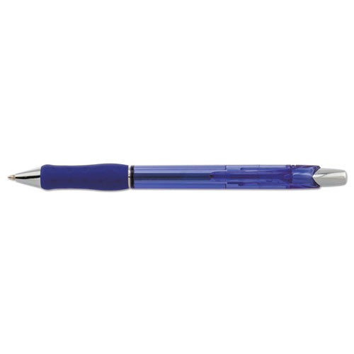 Pentel R.S.V.P. Super RT Ballpoint Pen, Retractable, Medium 0.7 mm, Blue Ink, Blue Barrel, Dozen BX477C