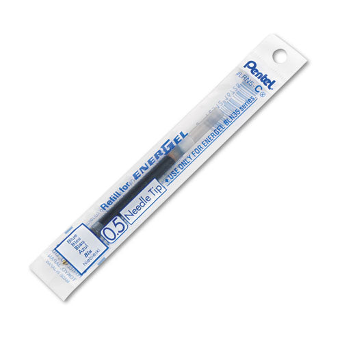 Pentel Refill for Pentel EnerGel Retractable Liquid Gel Pens, Fine Needle Tip, Blue Ink LRN5C