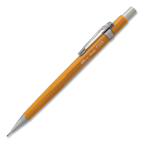 Pentel Sharp Mechanical Pencil, 0.9 mm, HB (#2.5), Black Lead, Yellow Barrel P209G