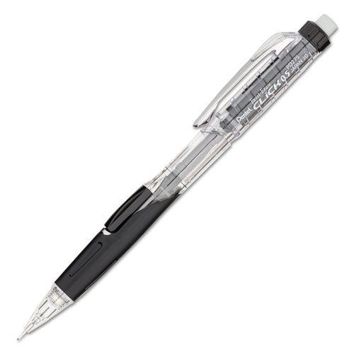 Pentel Twist-Erase CLICK Mechanical Pencil, 0.5 mm, HB (#2.5), Black Lead, Black Barrel PD275TA