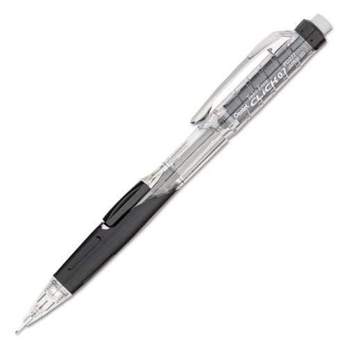 Pentel Twist-Erase CLICK Mechanical Pencil, 0.7 mm, HB (#2.5), Black Lead, Black Barrel PD277TA