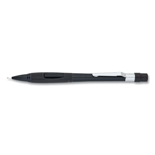 Pentel Quicker Clicker Mechanical Pencil, 0.5 mm, HB (#2.5), Black Lead, Black Barrel PD345A