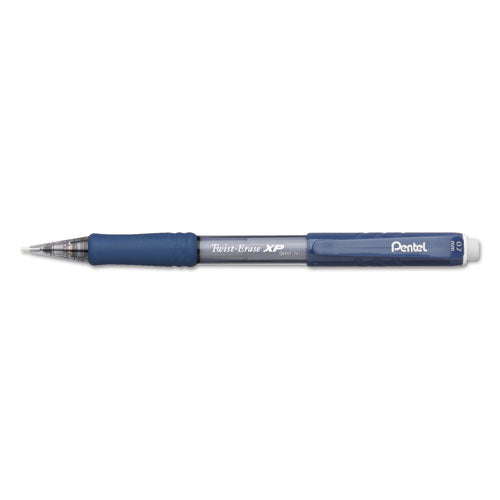 Pentel Twist-Erase EXPRESS Mechanical Pencil, 0.7 mm, HB (#2.5), Black Lead, Blue Barrel, Dozen QE417C