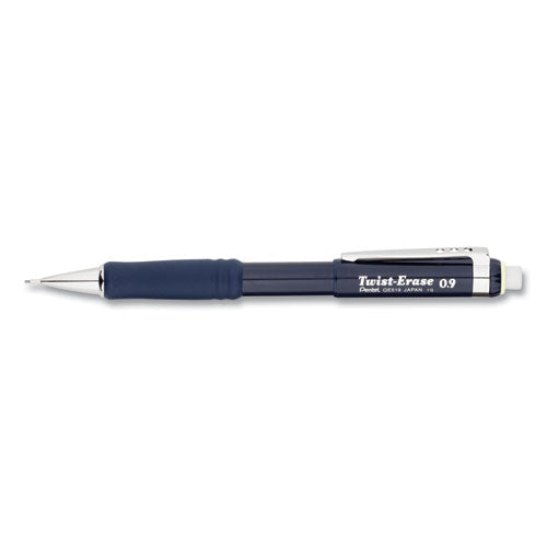 Pentel Twist-Erase III Mechanical Pencil, 0.9 mm, HB (#2.5), Black Lead, Blue Barrel QE519C
