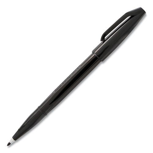 Pentel Arts Sign Pen Fine Point Color Marker, Extra-Fine Bullet Tip, Black, Dozen S520A