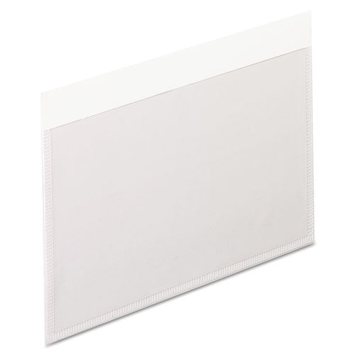 Pendaflex Self-Adhesive Pockets, 3 x 5, Clear Front-White Backing, 100-Box 99375