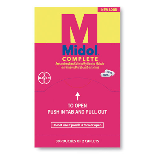 Midol Complete Menstrual Caplets, Two-Pack, 30 Packs-Box 1841