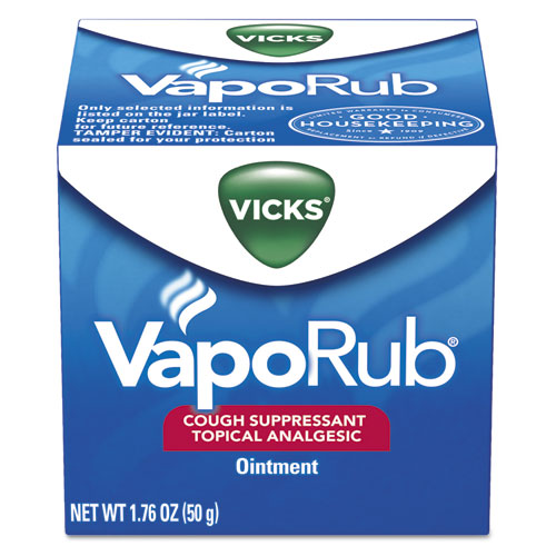 Vicks VapoRub, 1.76 oz Jar, 36-Carton 00361