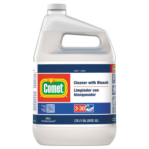 Comet Cleaner with Bleach, Liquid, One Gallon Bottle, 3-Carton 02291
