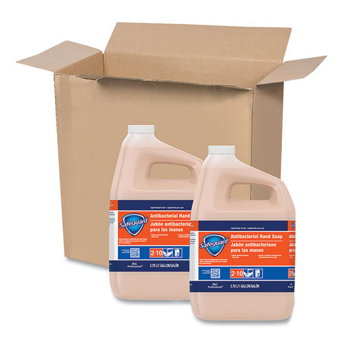 Safeguard Professional Antibacterial Liquid Hand Soap, Light Scent, 1 gal Bottle, 2-Carton 02699
