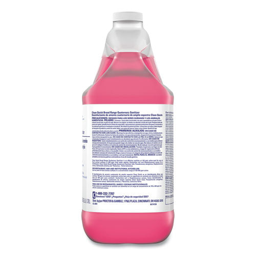 Clean Quick Broad Range Quaternary Sanitizer, Sweet Scent, 1 gal Bottle, 3-Carton 07535