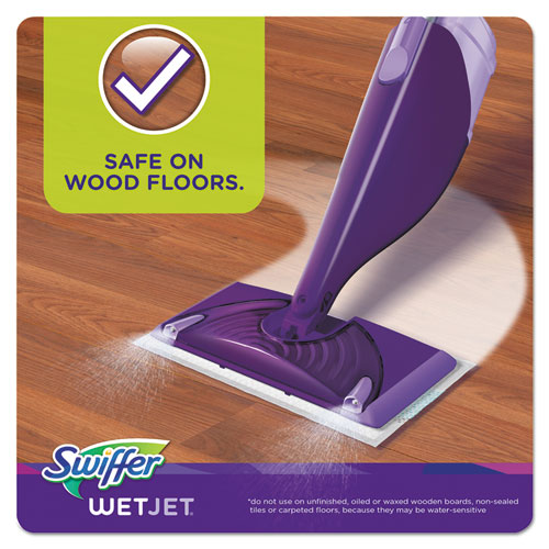 Swiffer WetJet System Refill Cloths, 11.3" x 5.4", White, 24-Box, 4-Cart 08443