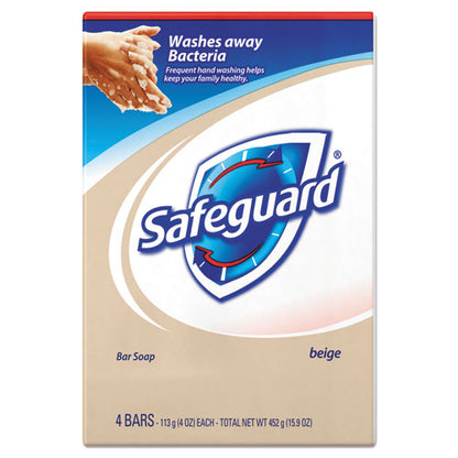 Safeguard Deodorant Bar Soap, Light Scent, 4 oz, 48-Carton 08833