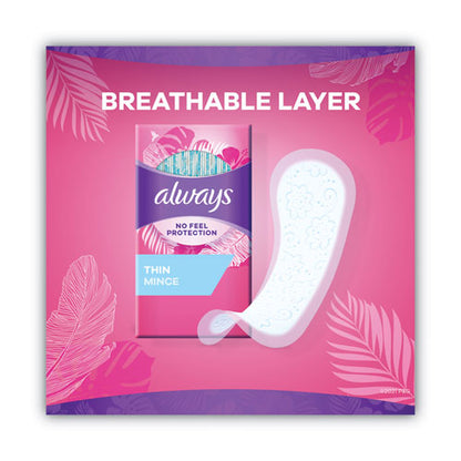 Always Thin Daily Panty Liners, Regular, 120-Pack 10796PK