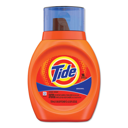 Tide Liquid Laundry Detergent, Original, 25 oz Bottle, 6-Each 13875