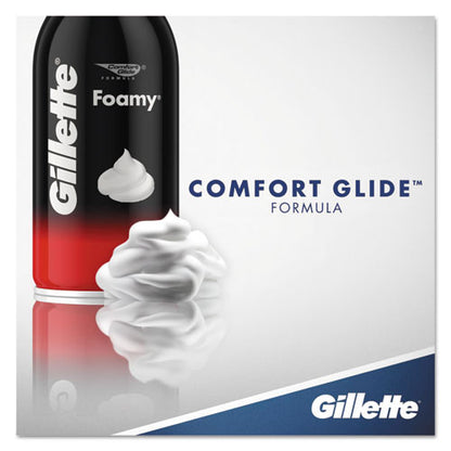 Gillette Foamy Shave Cream, Original Scent, 2 oz Aerosol Spray Can, 48-Carton 14501