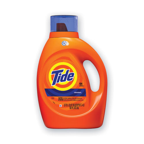 Tide HE Laundry Detergent, Original Scent, Liquid, 64 Loads, 92 oz Bottle 40217EA