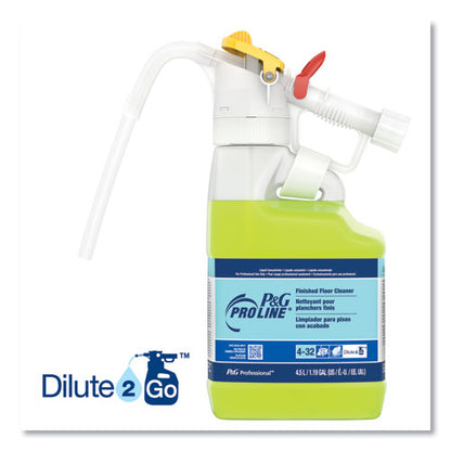 P&G Professional Dilute 2 Go, P and G Pro Line Finished Floor Cleaner, Fresh Scent, 4.5 L Jug, 1-Carton 72003