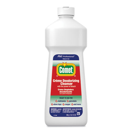 Comet Creme Deodorizing Cleanser, 32 oz Bottle, 10-Carton 73163