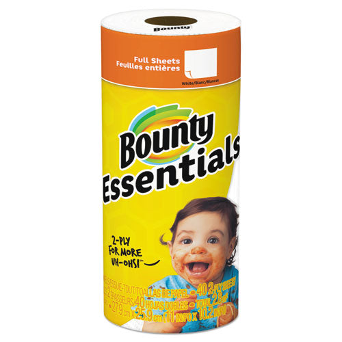 Bounty Essentials Paper Towels 2 Ply 40 Sheets White (Single Roll) 74657