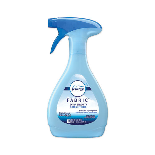 Febreze FABRIC Refresher-Odor Eliminator, Extra Strength, Original, 16.9 oz Spray Bottle, 8-Carton 84220