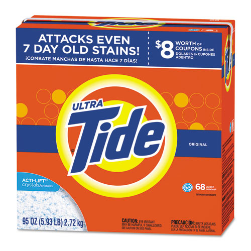 Tide HE Laundry Detergent, Original Scent, Powder, 95 oz Box, 3-Carton 84997
