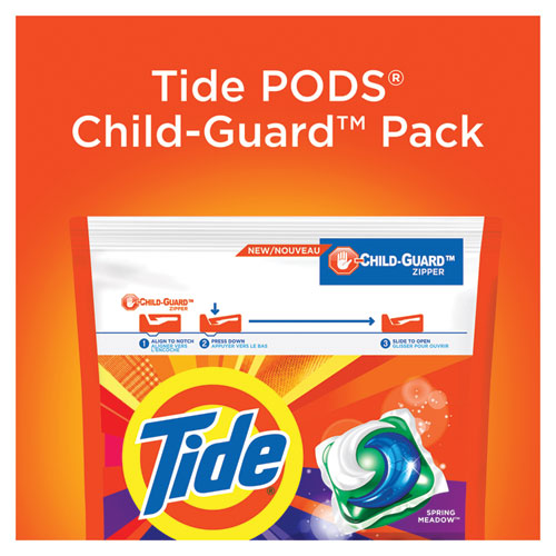 Tide Pods, Laundry Detergent, Spring Meadow, 35-Pack, 4 Packs-Carton 93127