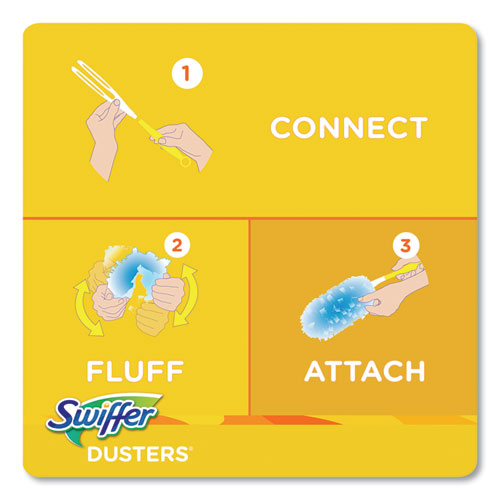 Swiffer Dusters Refill, Fiber Bristle, Light Blue, 18-Box 99036BX