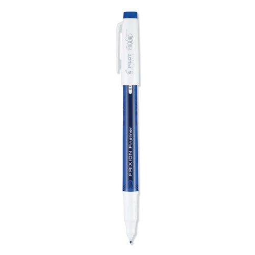 Pilot FriXion Fineliner Erasable Porous Point Pen, Stick, Fine 0.6 mm, Blue Ink, Blue Barrel, Dozen PIL11467