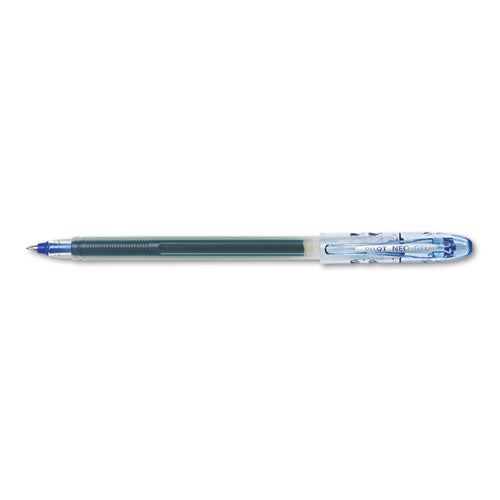 Pilot Neo-Gel Gel Pen, Stick, Fine 0.7 mm, Blue Ink, Blue Barrel, Dozen 14002