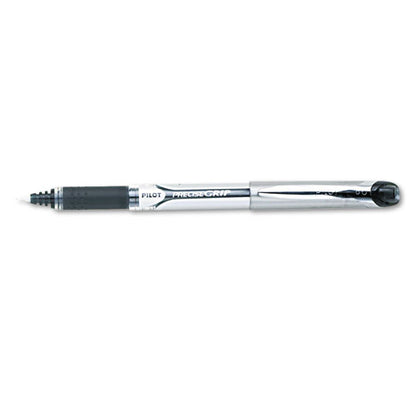 Pilot Precise Grip Roller Ball Pen, Stick, Extra-Fine 0.5 mm, Black Ink, Black Barrel 28801